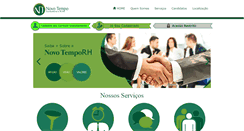 Desktop Screenshot of novotempo-rh.com.br